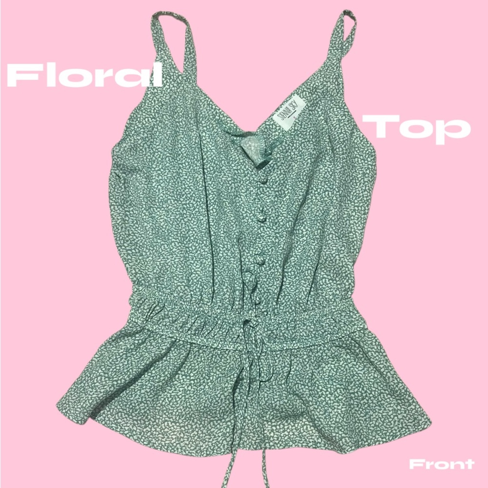 🪷Green Floral Women's Top🪷